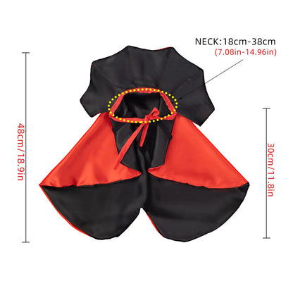Halloween Pet Costume Cape Cloak for Cats Dogs Wizard Magic Cosplay Cute Breathable,Sohochic