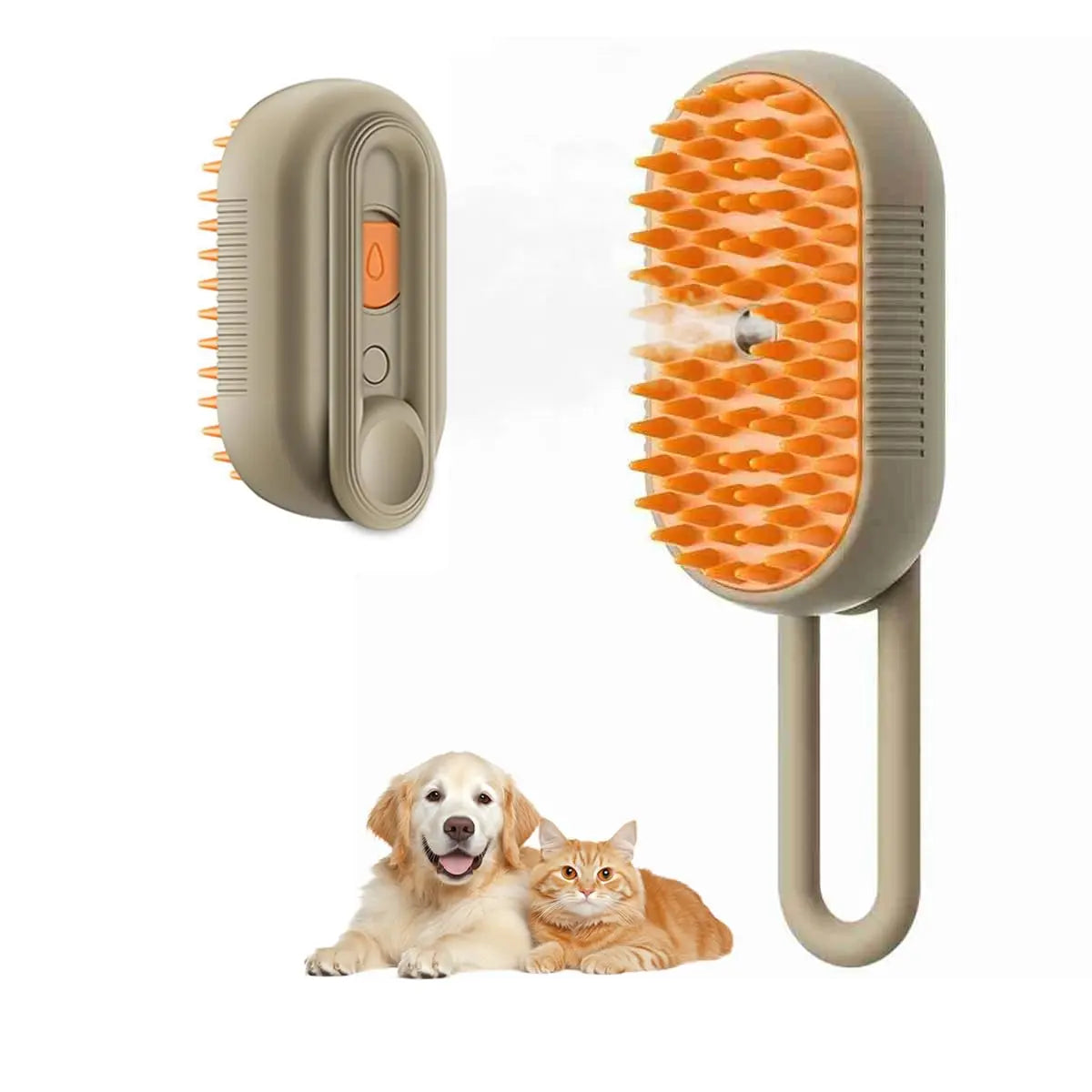 Pet Steam Brush,Cat Dog Hair Remover, Adjustable Pet Hair Remover,Pet Steamy Mist,Steam Pet Brush for Pet Hair 3-IN-1 Steamy Cat Brush Grooming Comb for Dogs Steam Brush for Cats Remove Flying Fur Steam Advanced Pet Hair Removal Comb Pet Pal Brush
