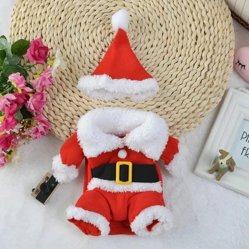 Pet Costume Clothes Santa Claus Dog Costume Winter Puppy Pet