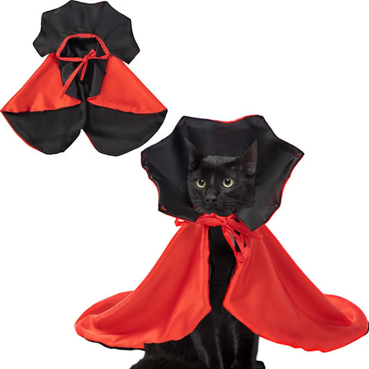 Halloween Pet Costume Cape Cloak for Cats Dogs Wizard Magic Cosplay Cute Breathable,Sohochic