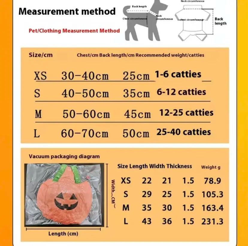 Halloween Pumpkin Dog Costume with Witch Hat, Cute Pet Pumpkin Outfit Warm Fleece Puppy Clothes for Small Medium Dogs Cats Halloween Party Cosplay Dress Up
