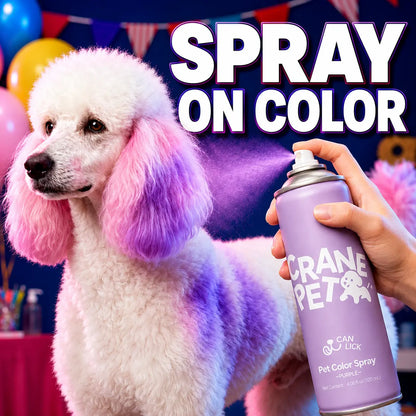 Pet Safe Color Spray-Crane Pet，Temporary Pet Hair Color Spray – Non Toxic&Washable，