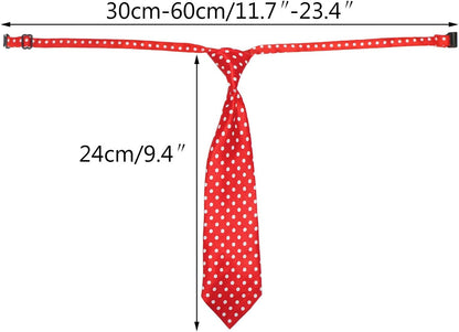 Dog Ties for Large Dogs, Pet Neck Tie, with Adjustable Collar, Bulk Bow Ties Bowties Necktie Grooming Accessories for Girl Boy Dog Valentines Holiday Birthday Wedding Cosplay Costumes