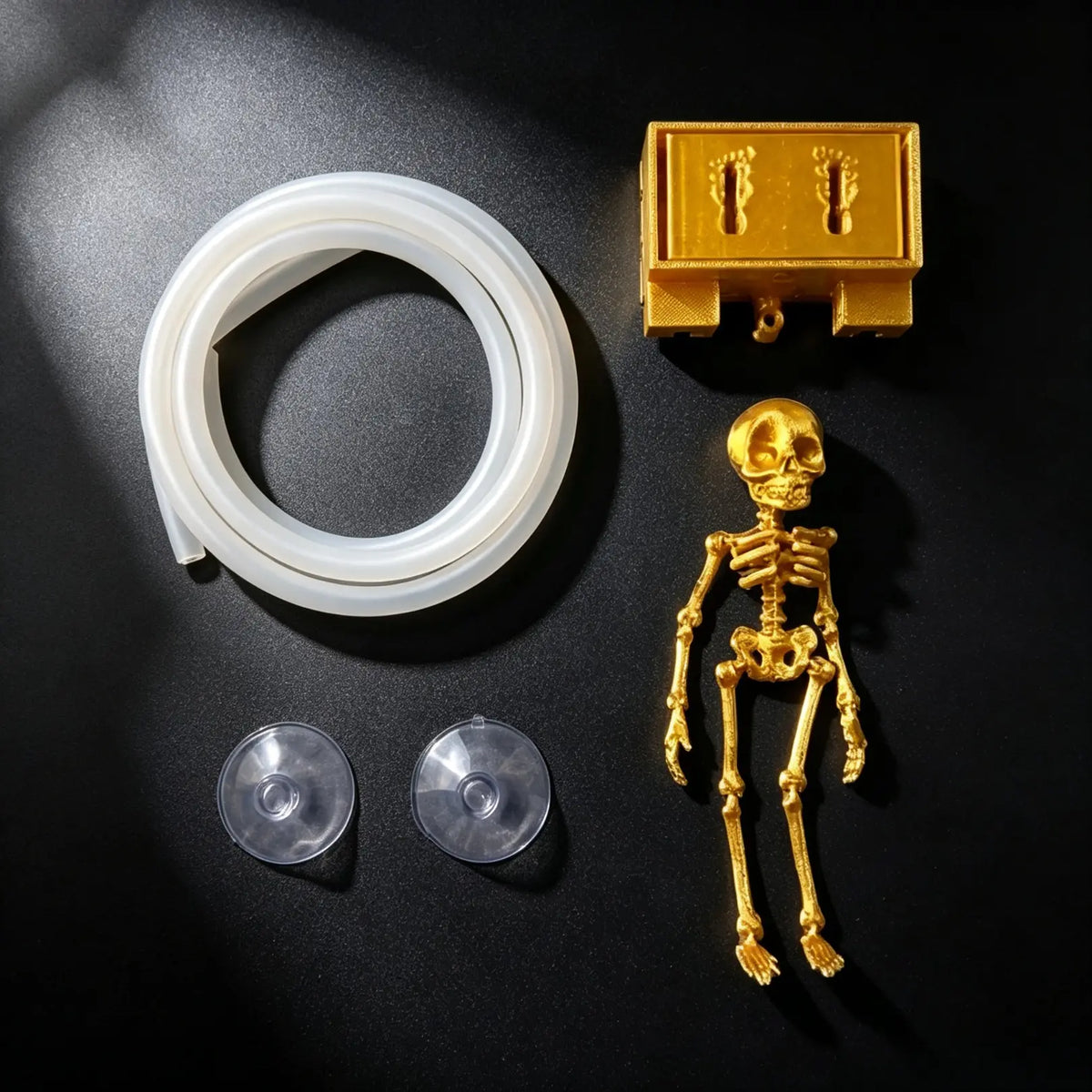 Halloween Dancing Skeleton,Air Driven Dancing Skeleton Aquarium Decor, Movable Joint Skull, Fun Bubble-Powered Fish Tank Ornament, Unique Halloween Gift, Aquarium Decorations, Fish Decorations for Tank,Halloween Fun Decoration-Gz