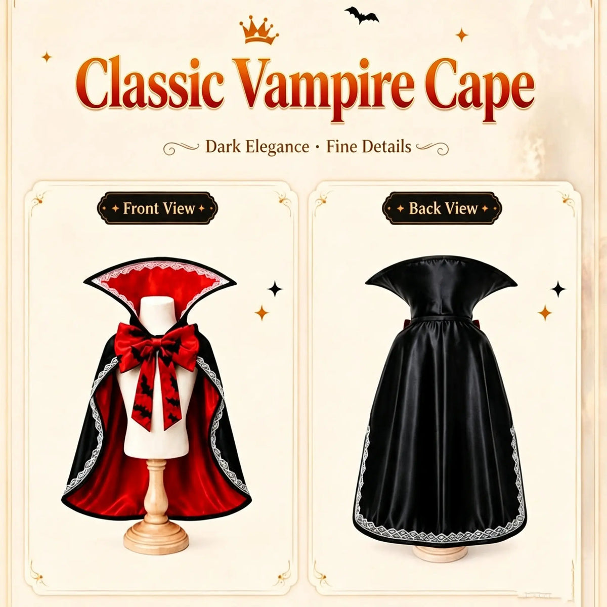 Pet Halloween Vampire Cape Bat Costume, Dog Cat Transformation Funny Cosplay Clothes, Hooded Shawl for Pets, Perfect for Halloween Parties
