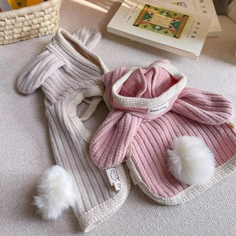 Wulihana Bunny Cloak for Pets - Adorable and Comfortable Costumes for Dogs and Cats